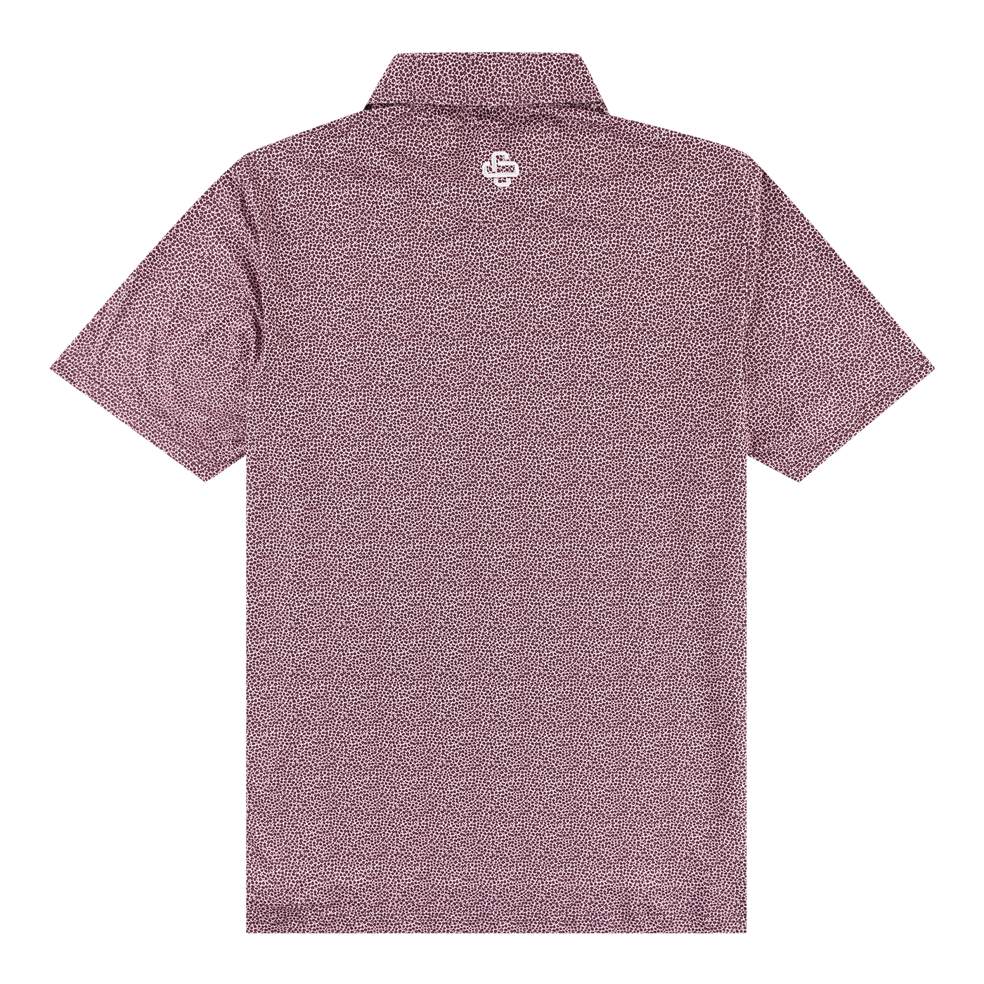 Maroon Floral Print Polo