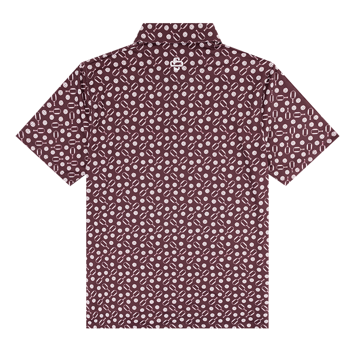 Maroon Pickleball Polo