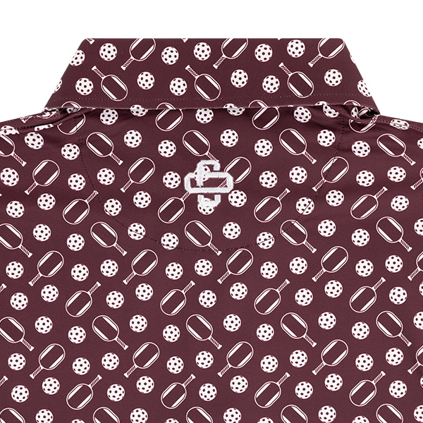 Maroon Pickleball Polo