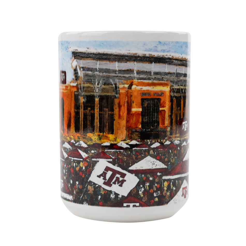 Texas A&M Kyle Field Sublimated Coffee Mug 15oz