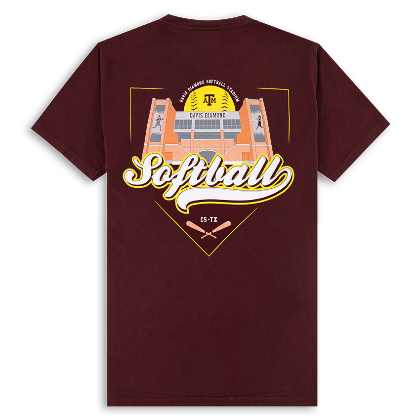 Texas A&M Softball David Diamond T-Shirt