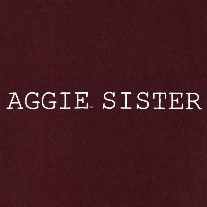 Embroidered Aggie Sister T-Shirt