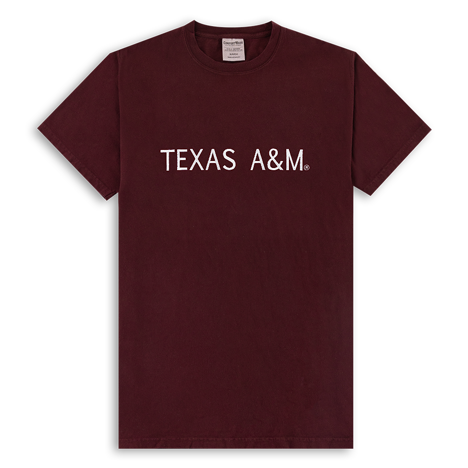 Basic Texas A&M Embroidered T-Shirt