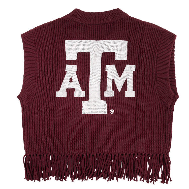 Queen of Sparkles Gig 'Em Fringe Sweater Vest