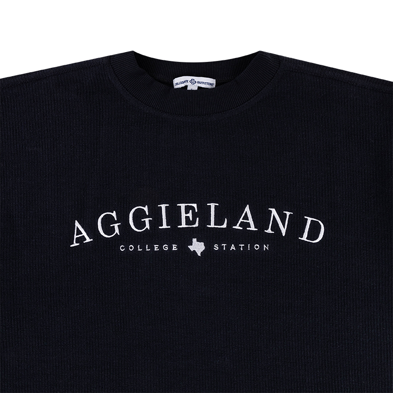 Collegiate Outfitters Aggieland Black Corduroy