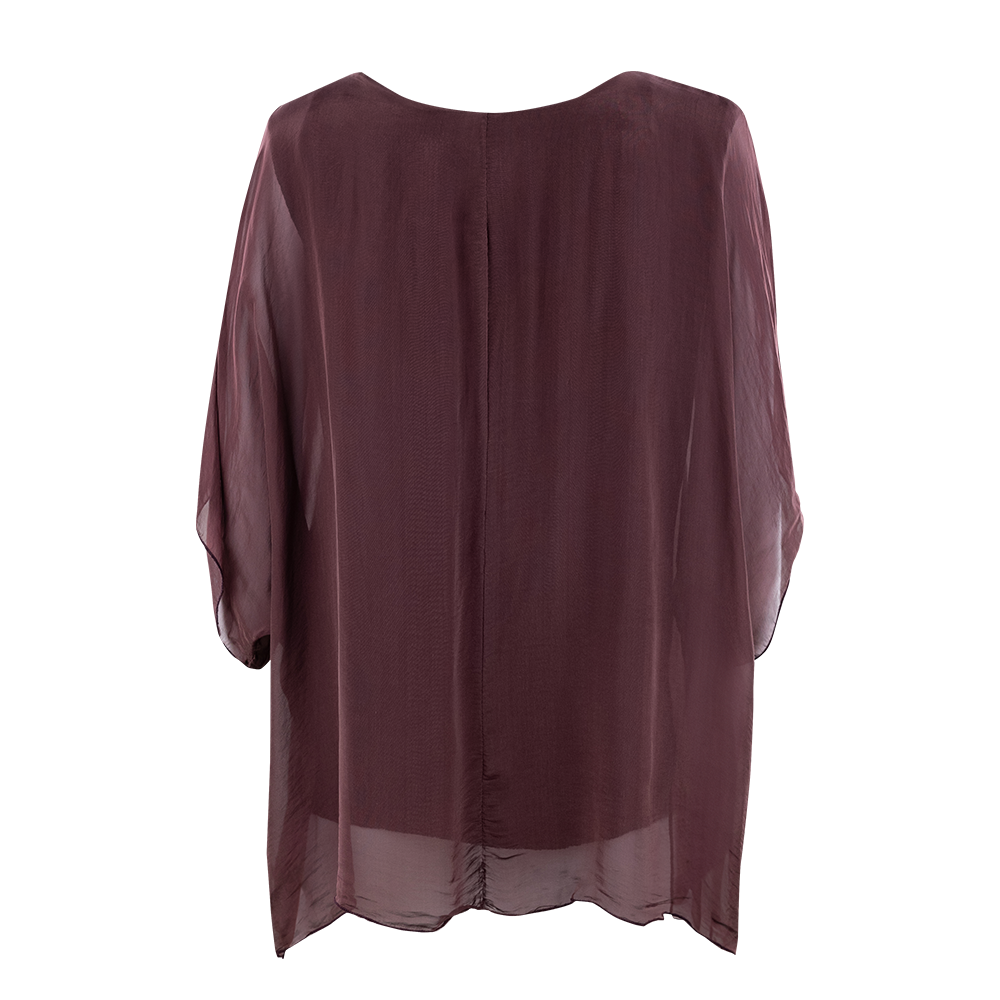 Collegiate Outfitters Maroon Flowy Top With Straight Bottom