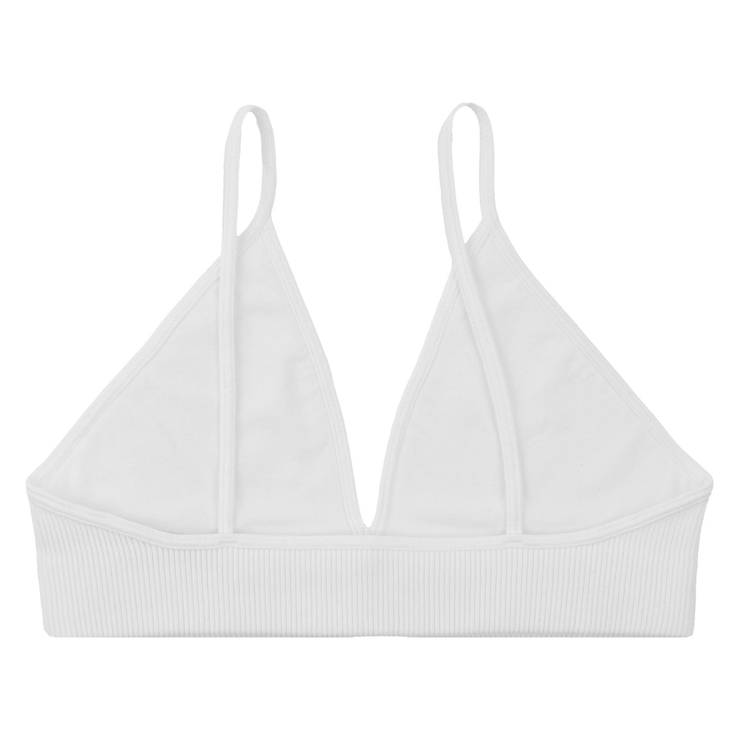 White V-Neck Bralette