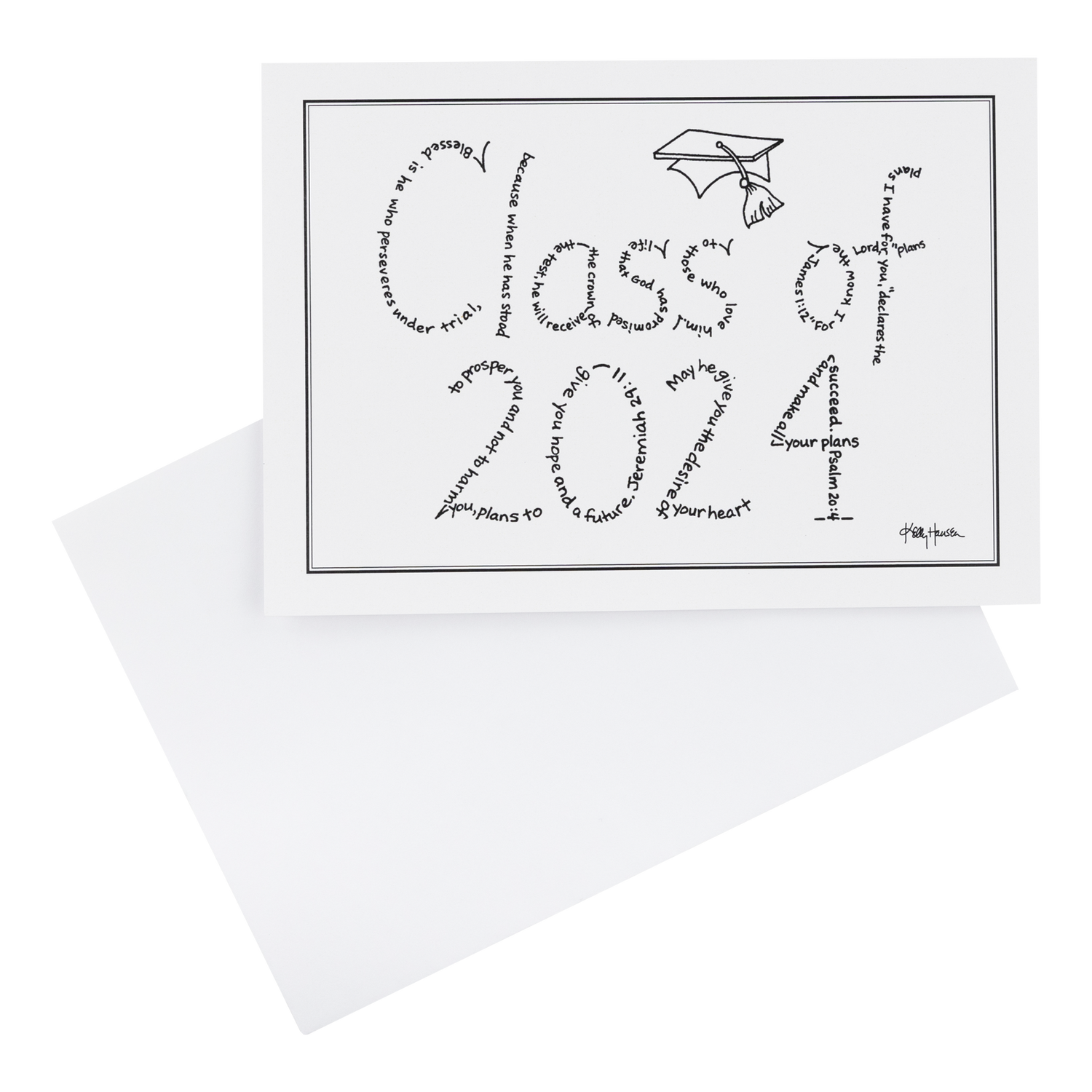 2024 Grad Cap Scripture Card