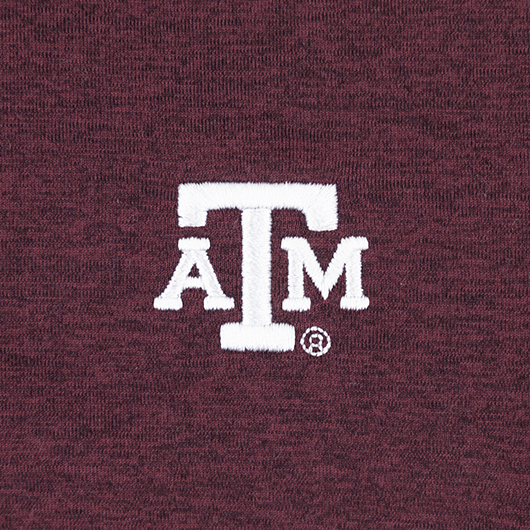 Texas A&M Heathered Maroon Performance Quarter Zip