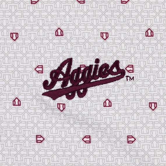 Texas A&M Horn Legend Aggies Baseball Diamond Script Polo