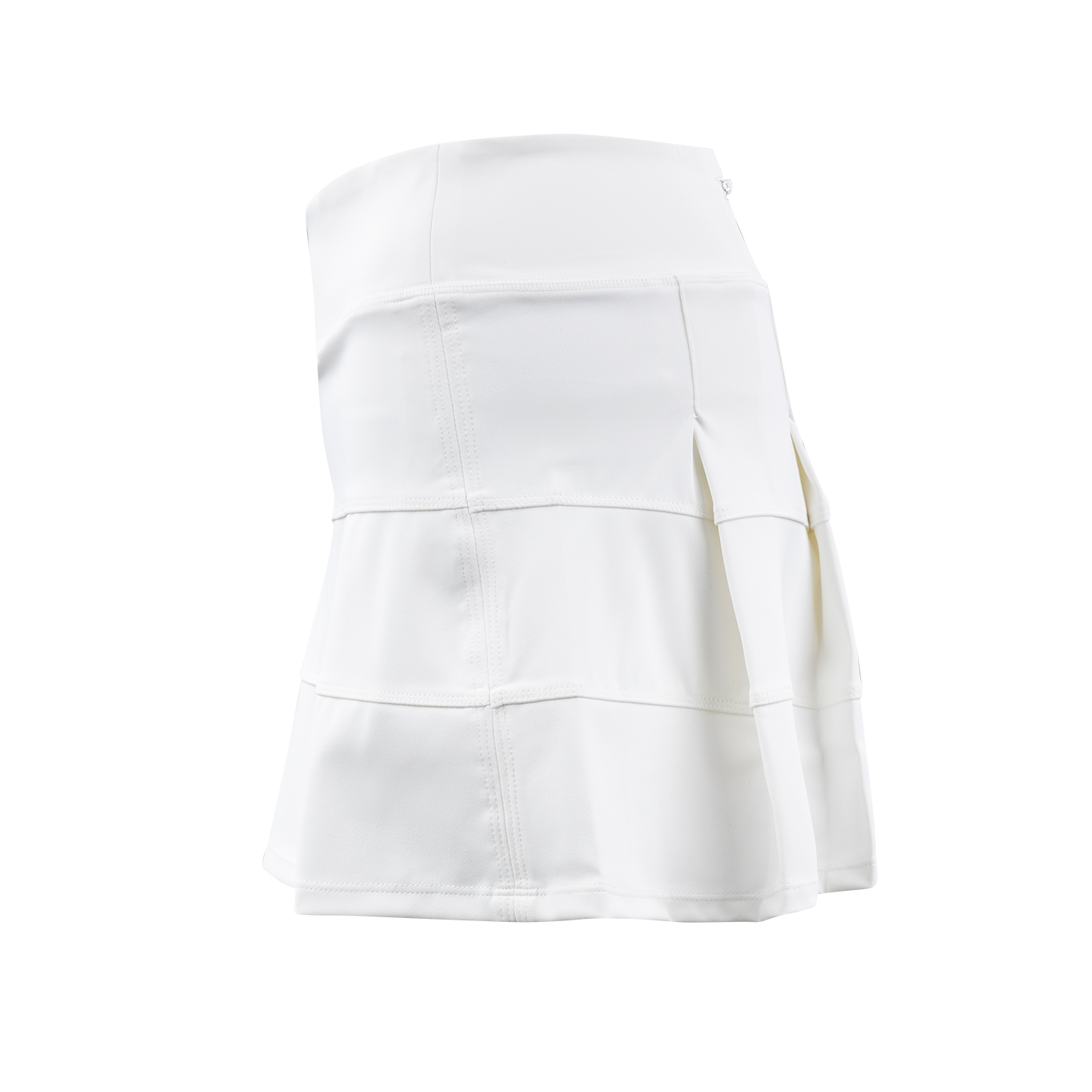 White Tiered Athletic Skirt