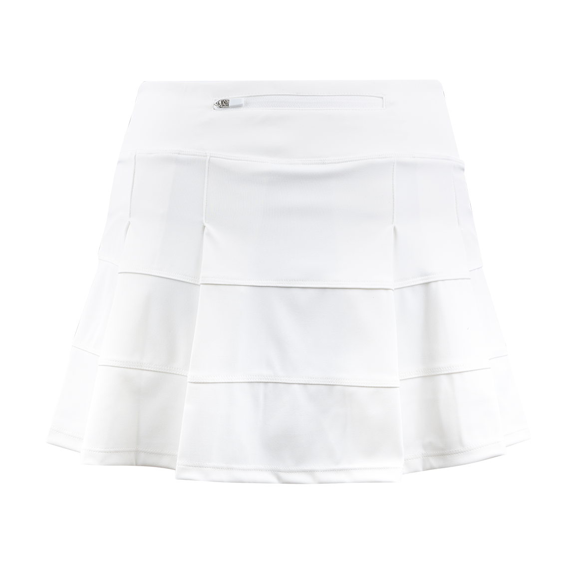 White Tiered Athletic Skirt