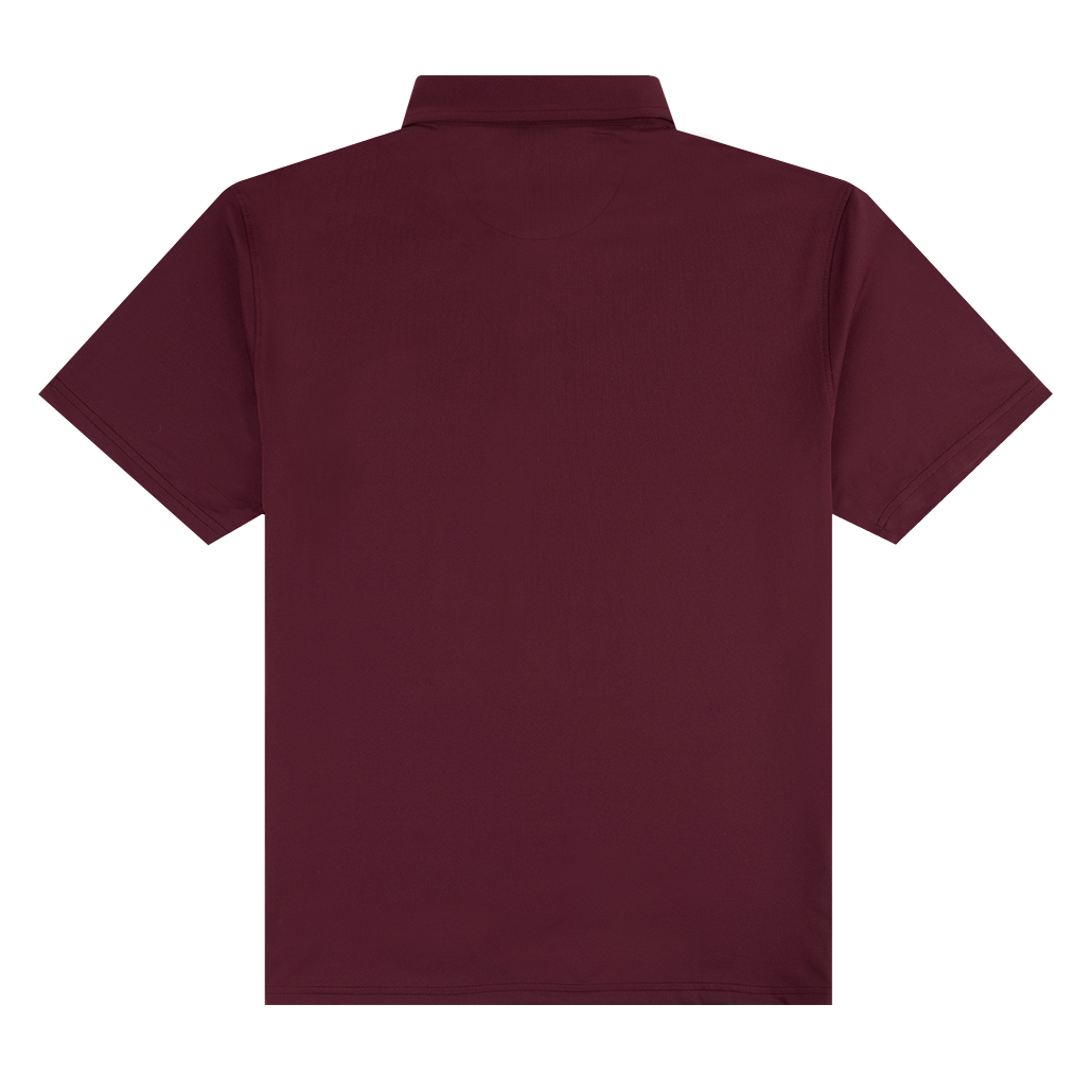 Horn Legend Ol' Sarge Baseball Maroon Polo