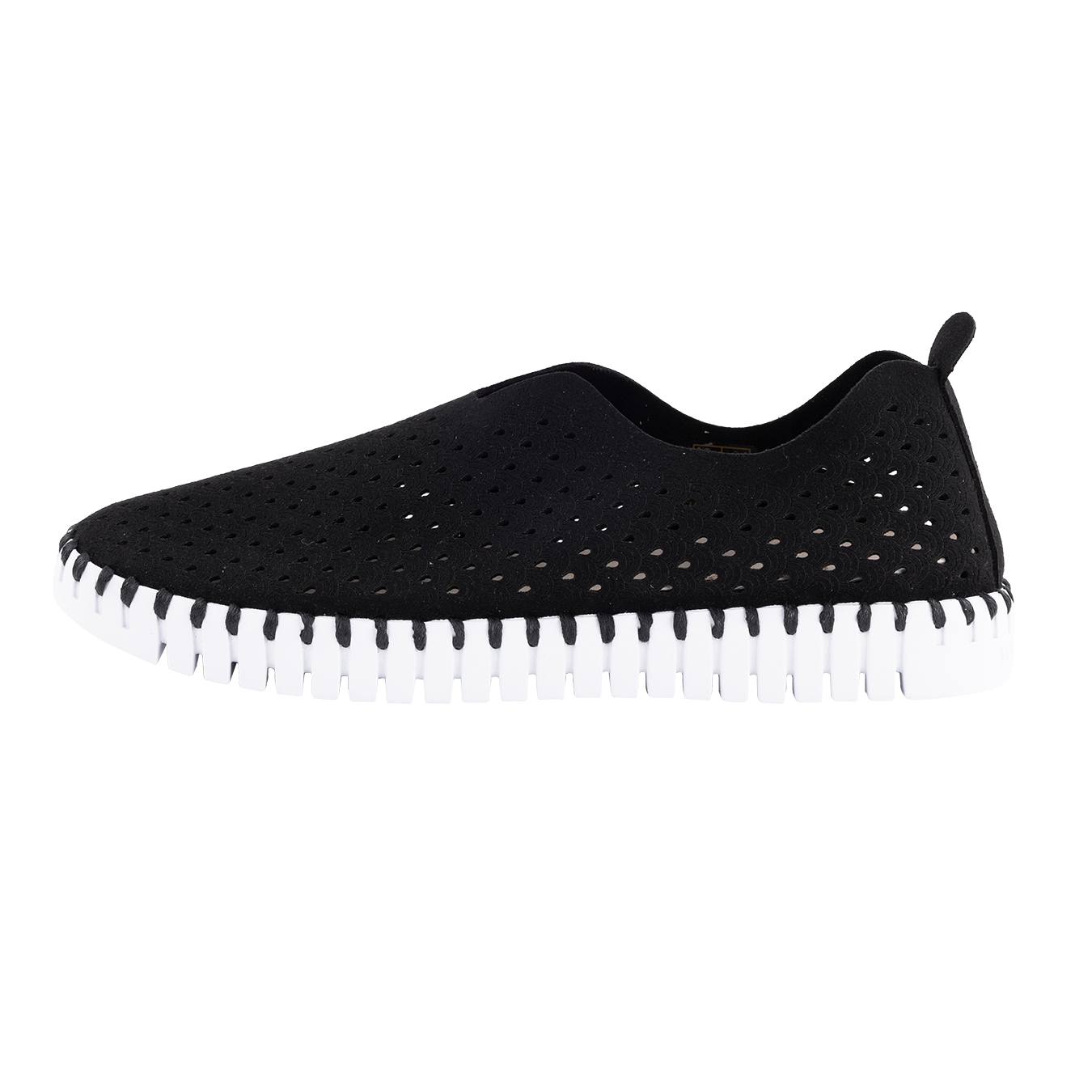 Black Slip On Tulip Shoes