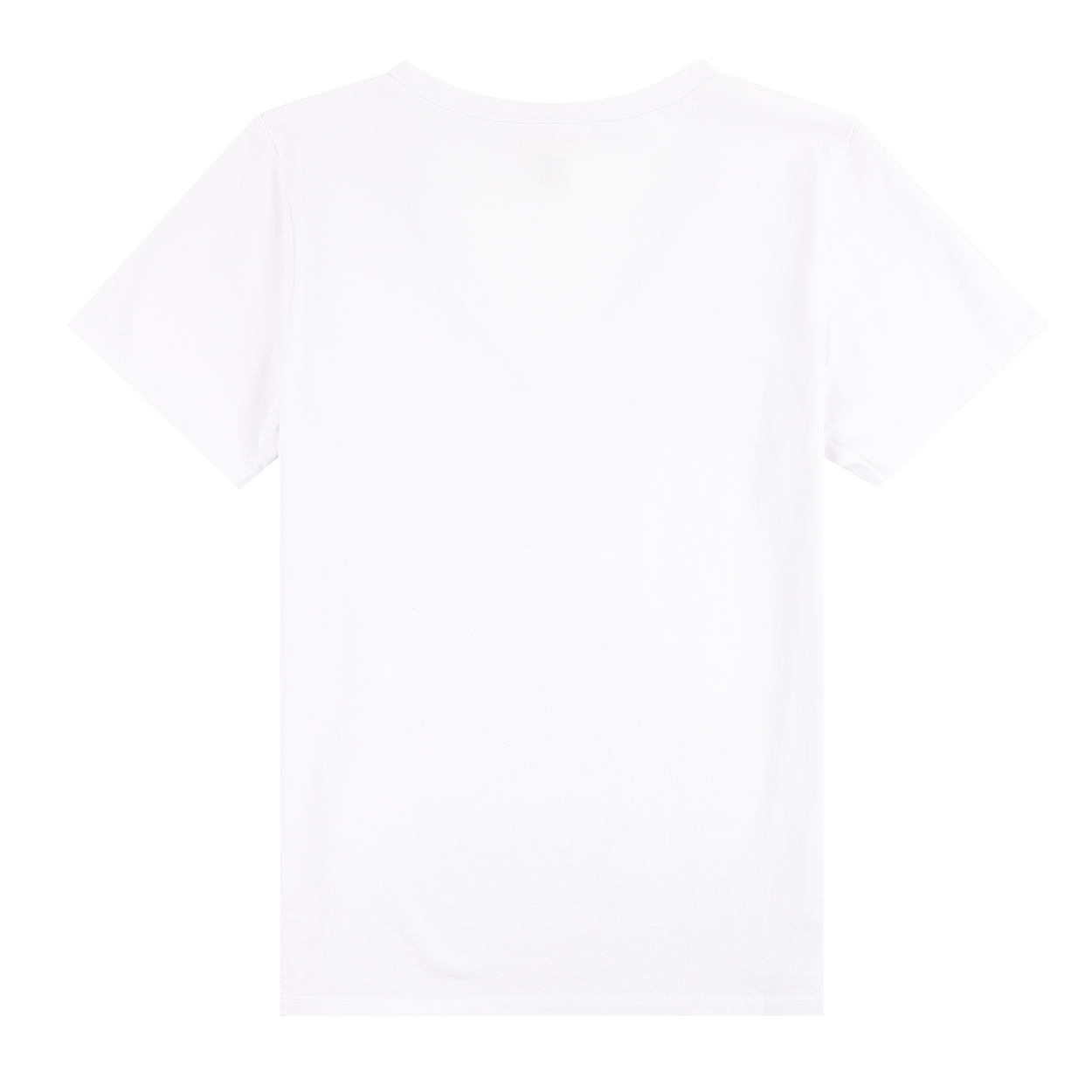 White V-Neck Cotton T-Shirt