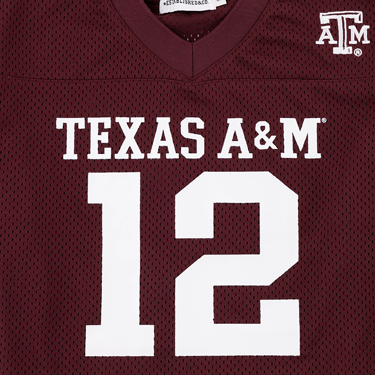 Texas A&M 12 Cropped Football Jersey