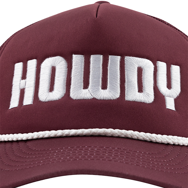 Layerz Howdy Maroon Trucker Hat