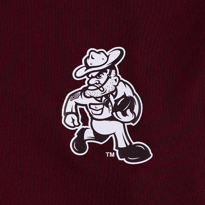 Texas A&M Adidas Football Ol' Sarge Quarter Zip Hoodie