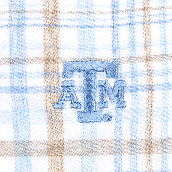 Texas A&M Johnnie-O Macks Short Sleeve Button Down