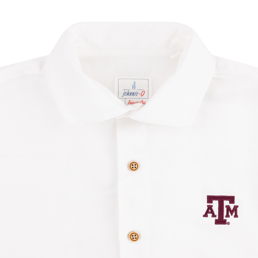 Texas A&M Johnnie-O Gianni Short Sleeve Button Down Shirt