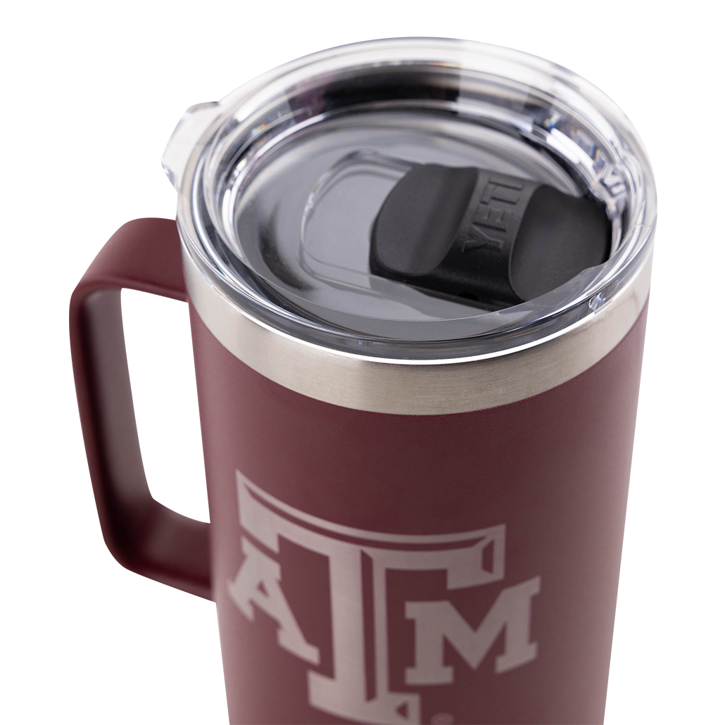 Texas A&M Yeti Maroon Rambler Mug 24oz