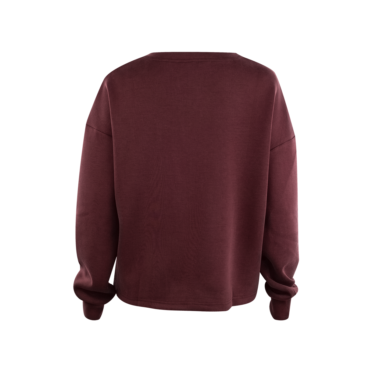 Collegiate Outfitters Maroon Butter Soft V-Neck Box Cut Sweatshirt