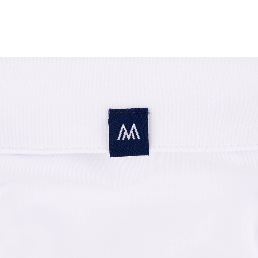 Texas A&M Mizzen+Main White Versa Solid Polo