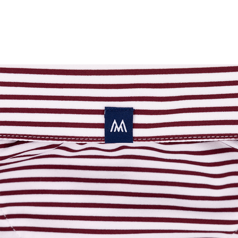 Texas A&M Maroon and White Versa Feeder Stripe Polo