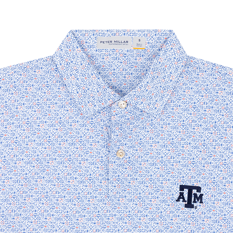 Texas A&M Peter Millar Featherweight No Dice Polo