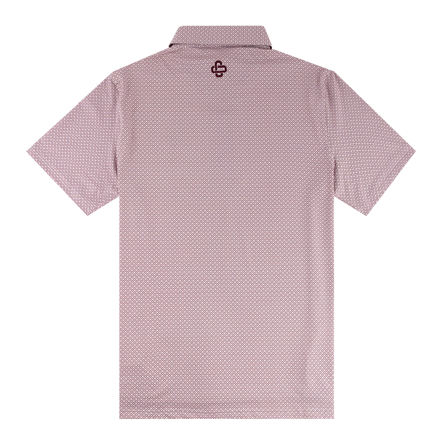 Texas A&M Collegiate Outfitters Diamond Pattern Polo