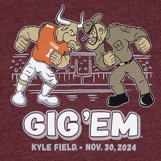 Gig 'Em Ol' Sarge Head to Head T-Shirt