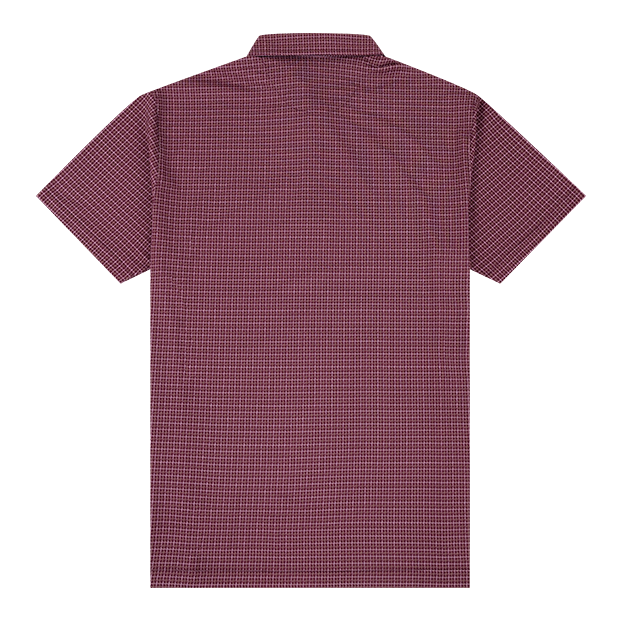 Texas A&M Horn Legend Window Pane Pattern Polo