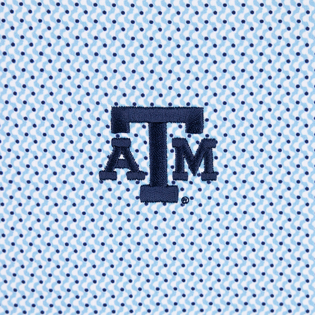 Texas A&M Horn Legend Checkers Pattern Polo