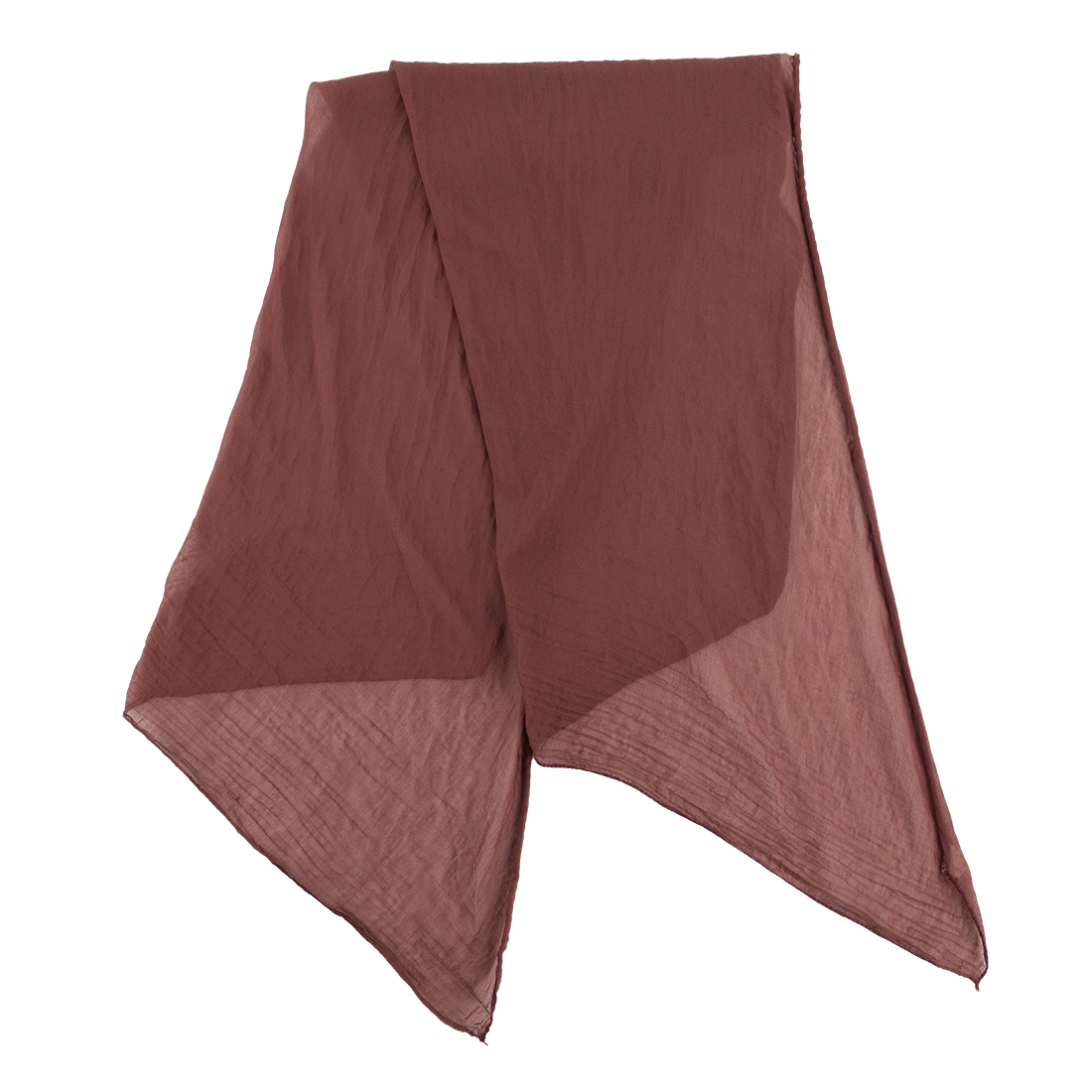 Heather Maroon Asymmetrical Modal Scarf