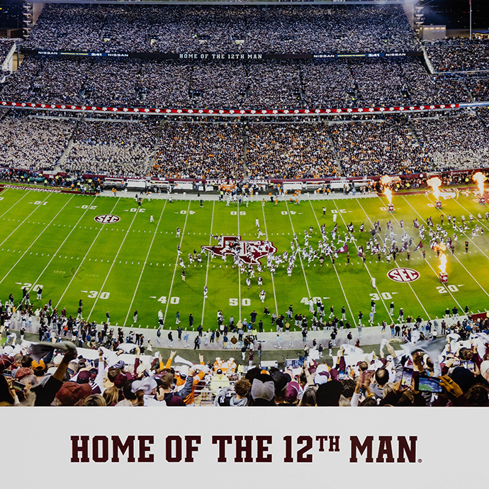 Texas A&M 2024 Panoramic Kyle Field Bagged Picture