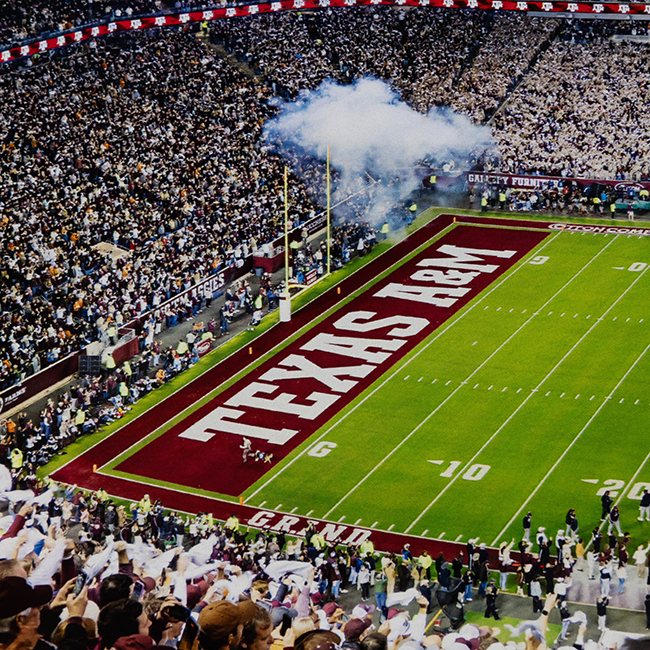 Texas A&M 2024 Panoramic Kyle Field Standard Framed Picture