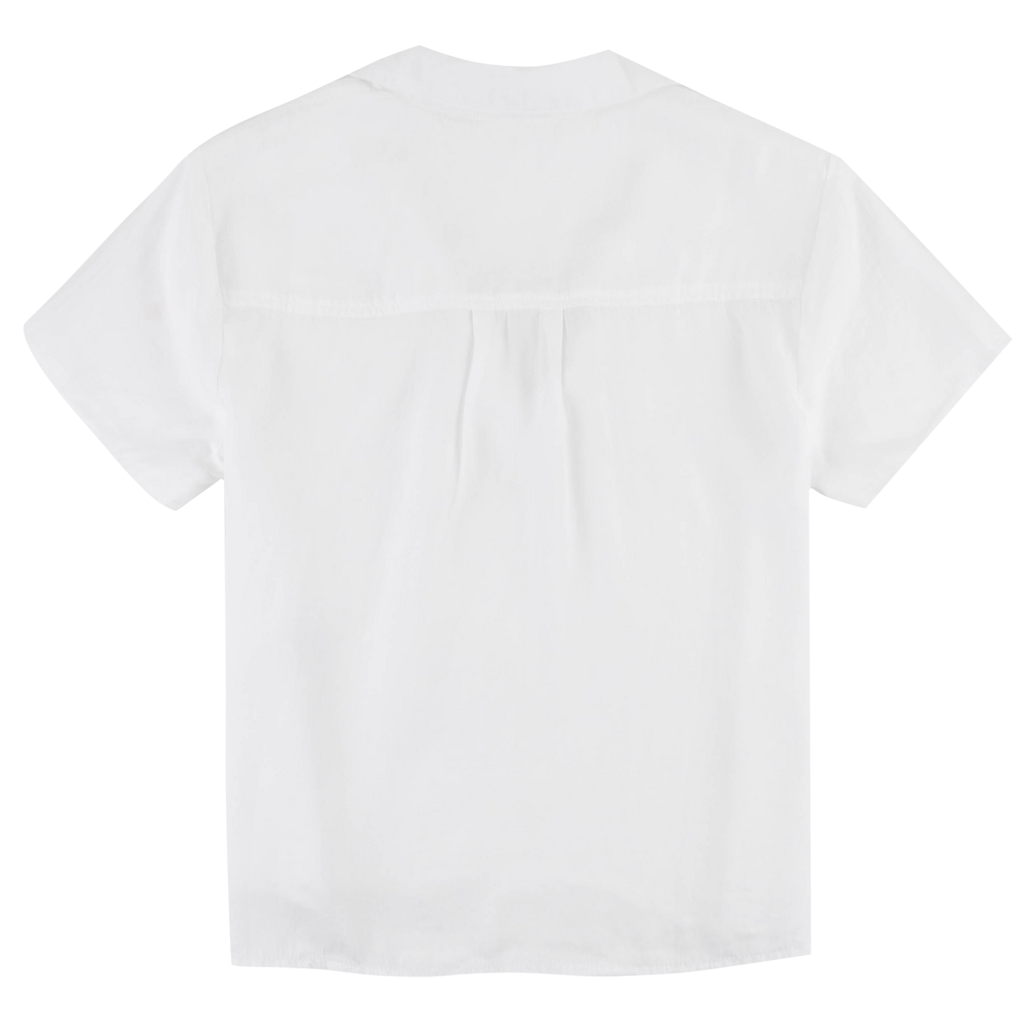 Short Sleeve White Pullover