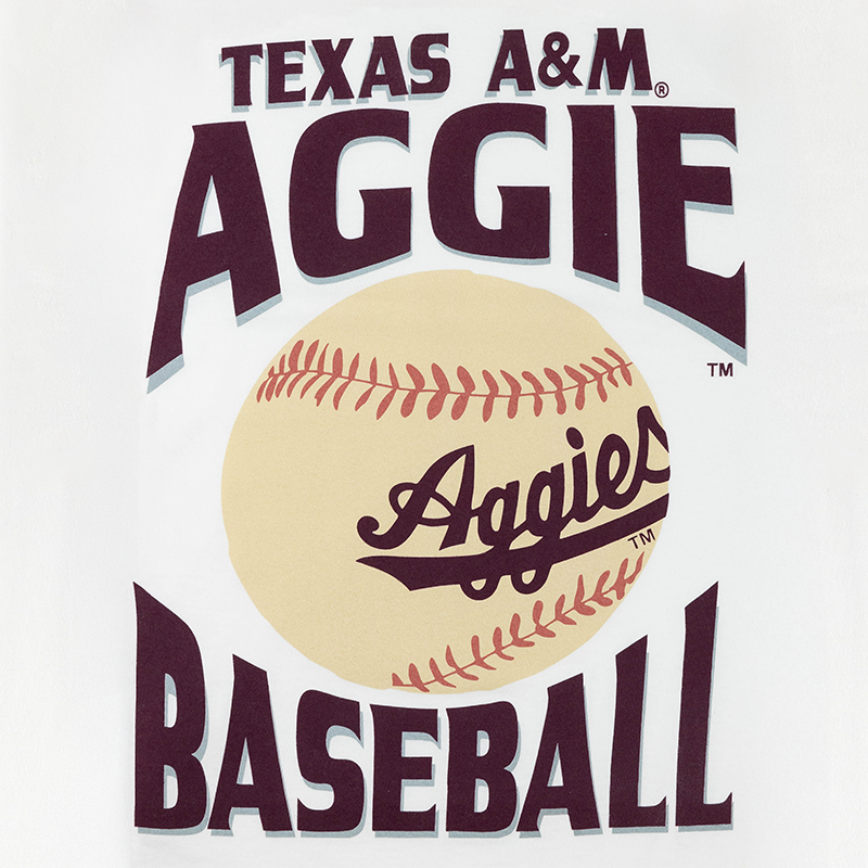 Texas A&M Aggies Large Baseball Print T-Shirt