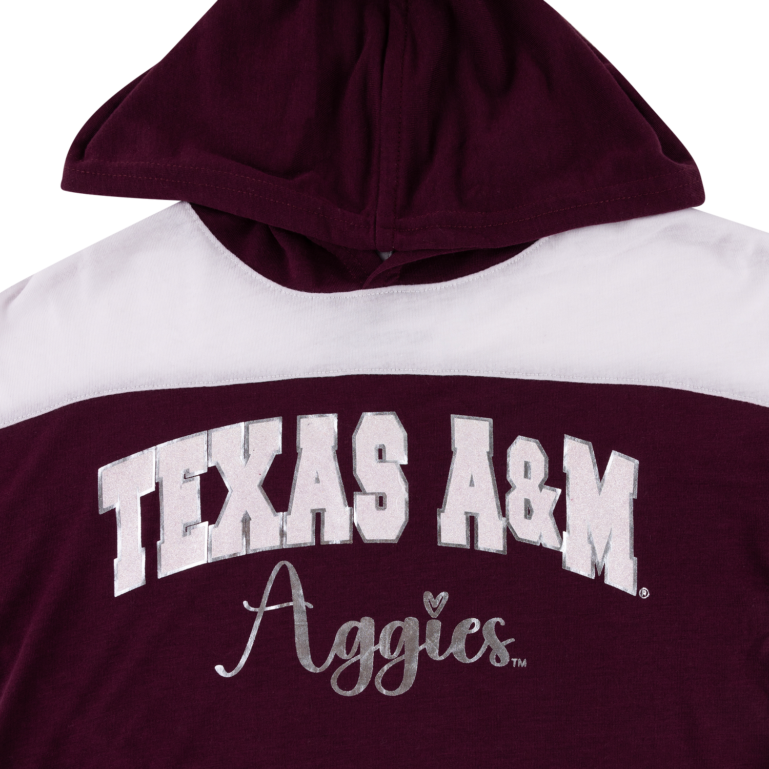 Texas A&M Aggies Girls Reflection Hooded Tee