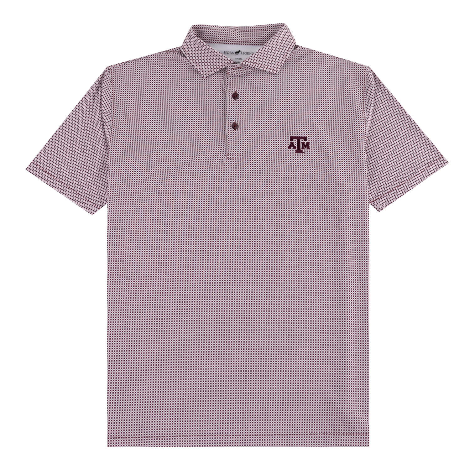 Texas A&M Gingham Performance Polo