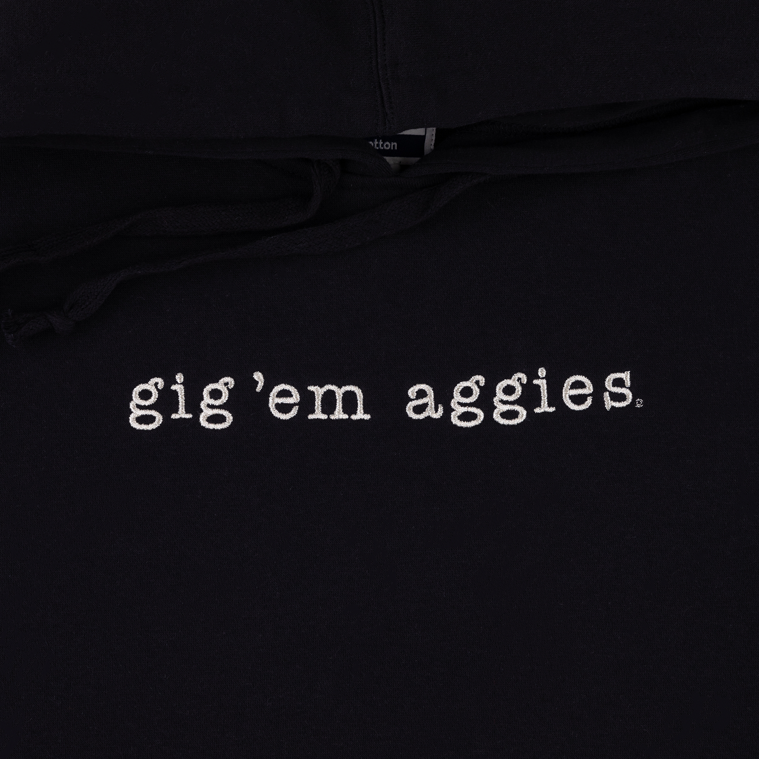 Black Gig 'Em Aggies Big Cotton Hoodie