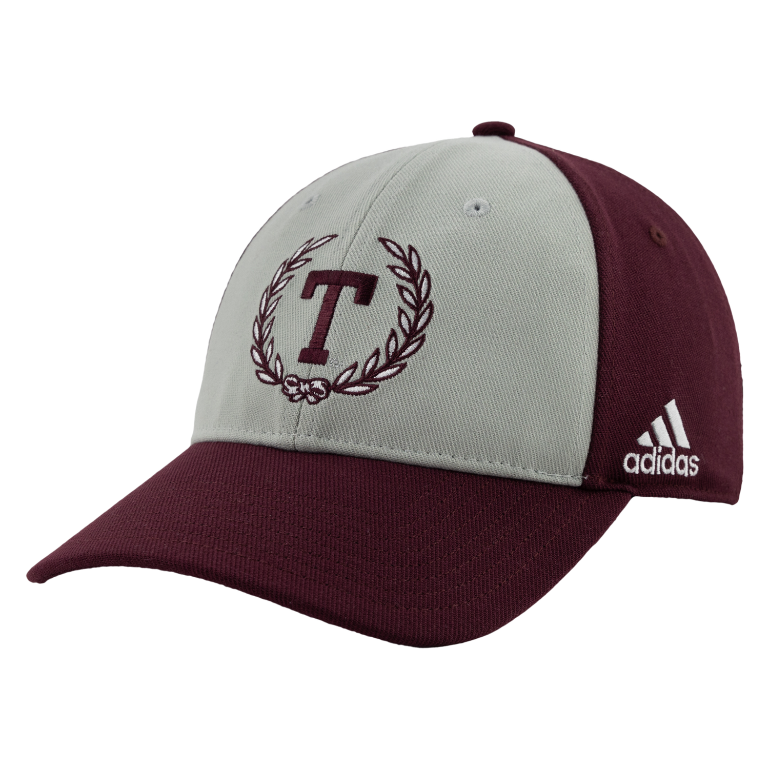 Maroon Cap with Grey front face and maroon logo