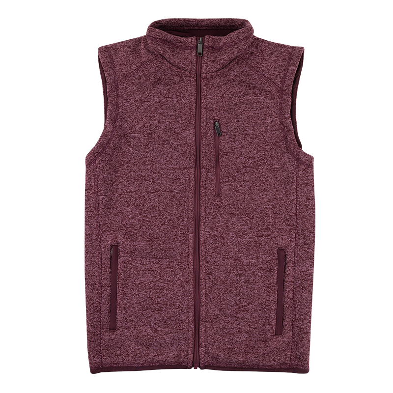 Maroon vests with three pockets