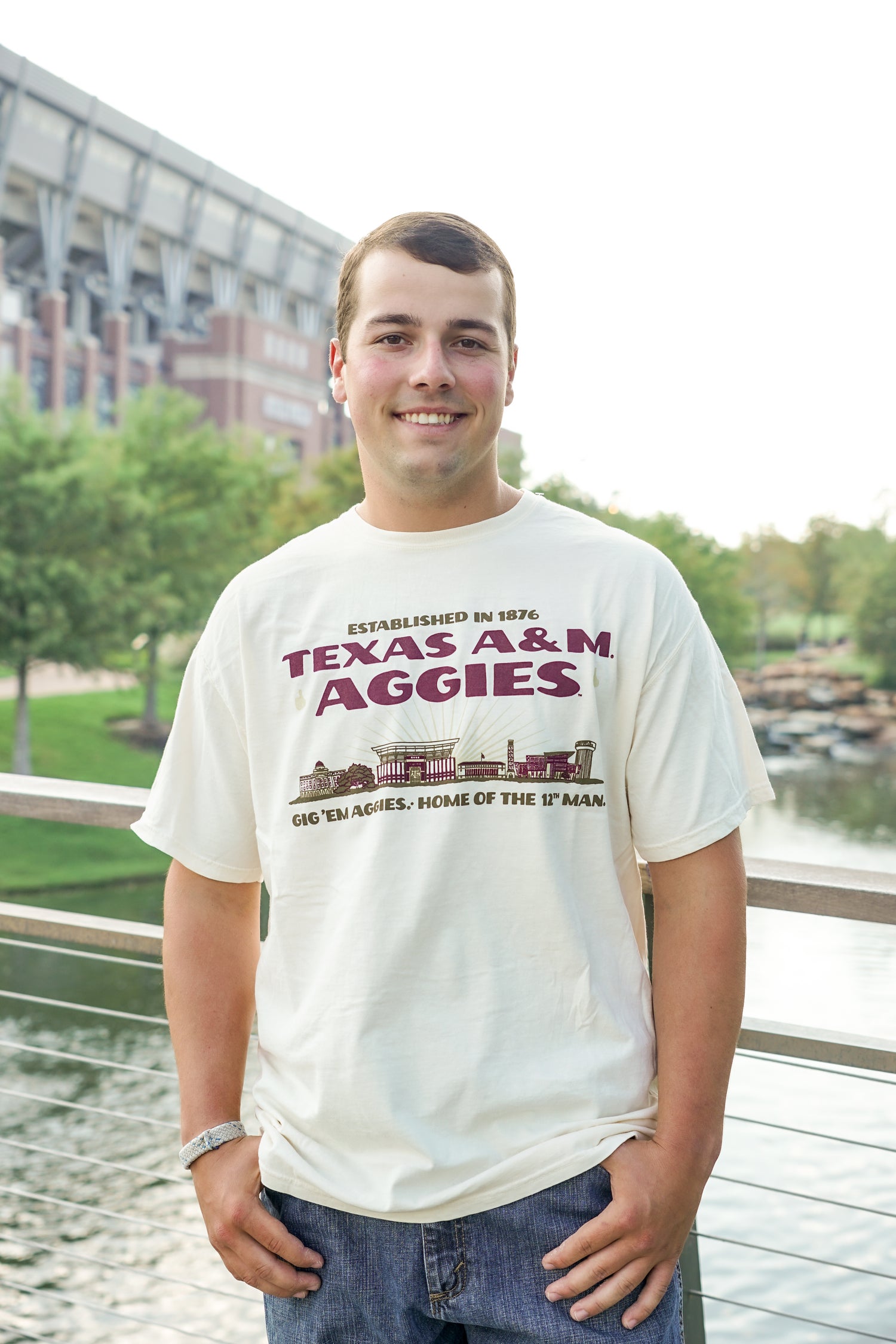 Texas A&M Home of the 12th Man Skyline T-Shirt