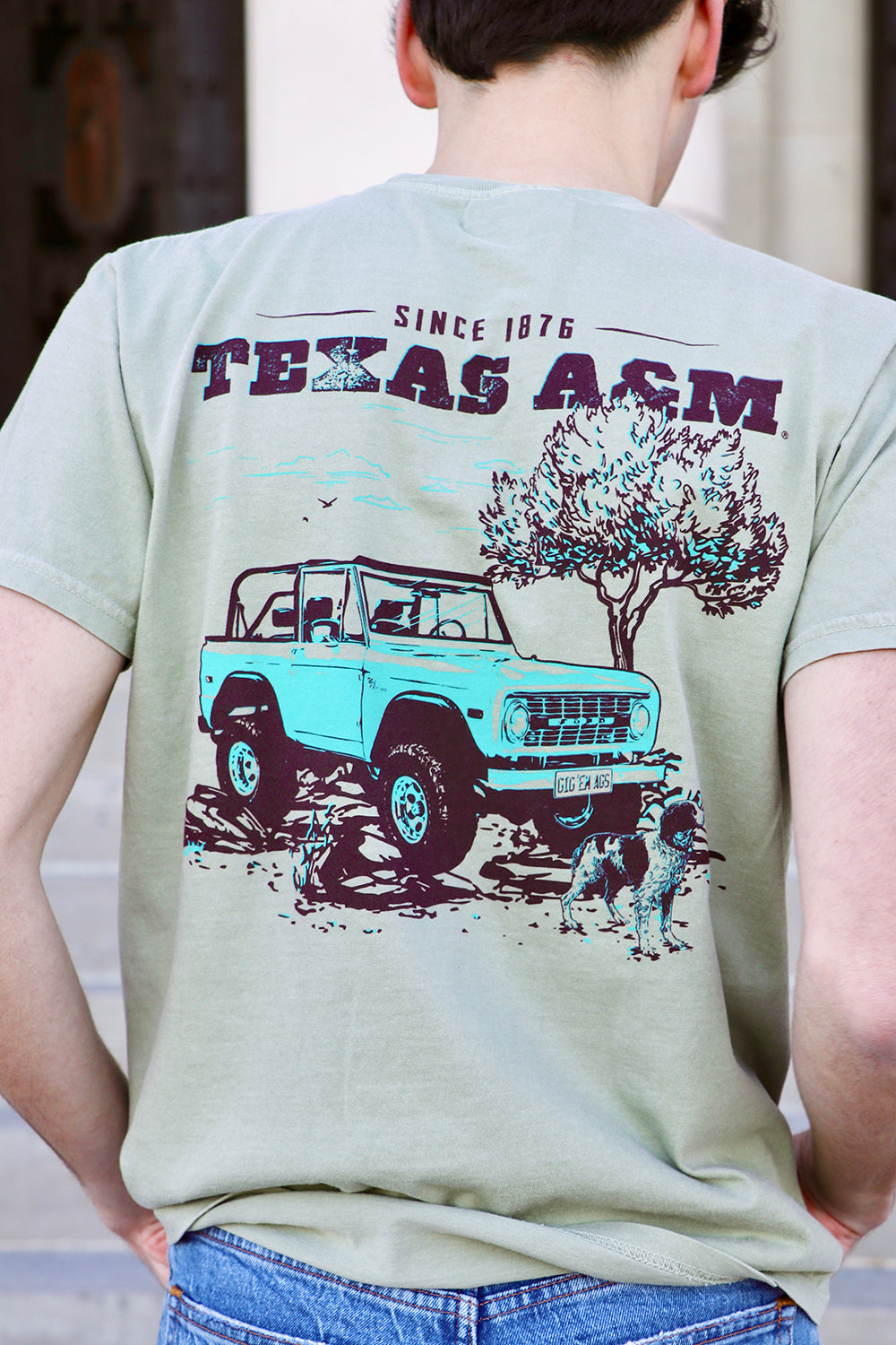 ToughPrinting Huntsv Texas A&M Bronco Gig 'Em AGS T-Shirt