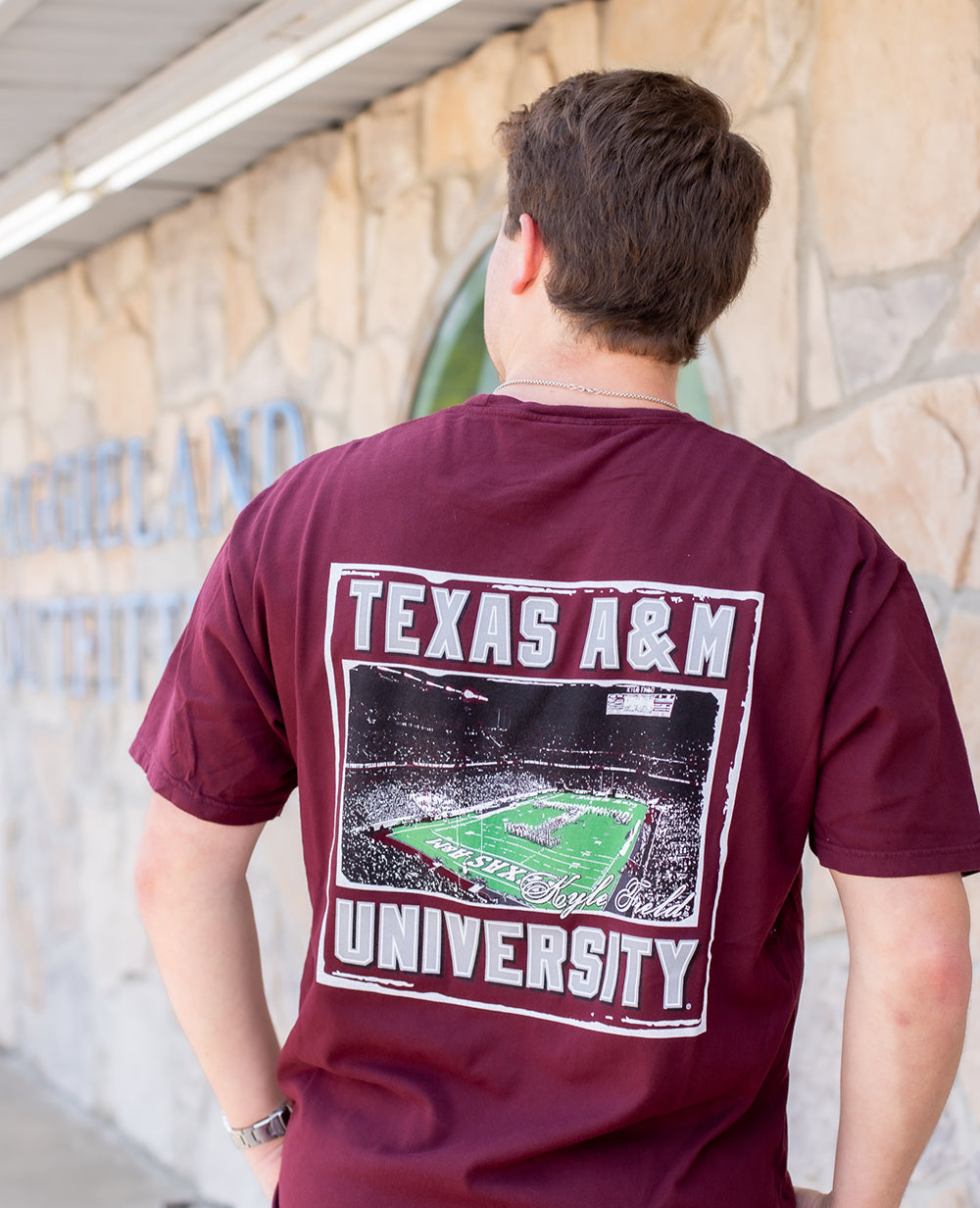 Texas A&M University SEC Kyle Field Fly Over Maroon T-Shirt