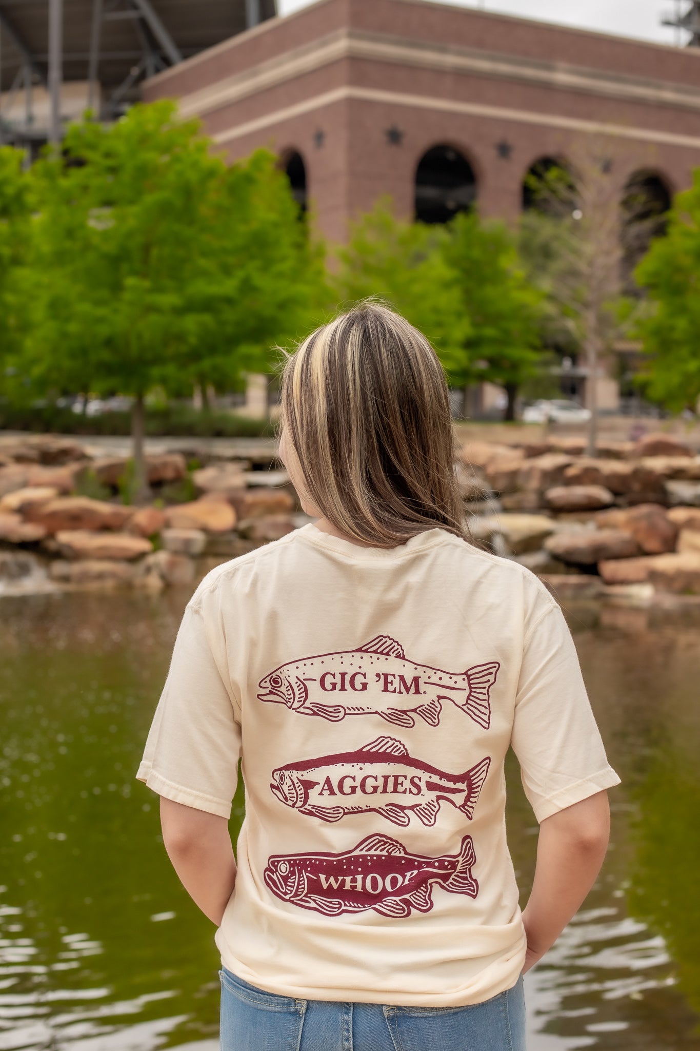 Texas A&M Aggie Triple Fish T-Shirt