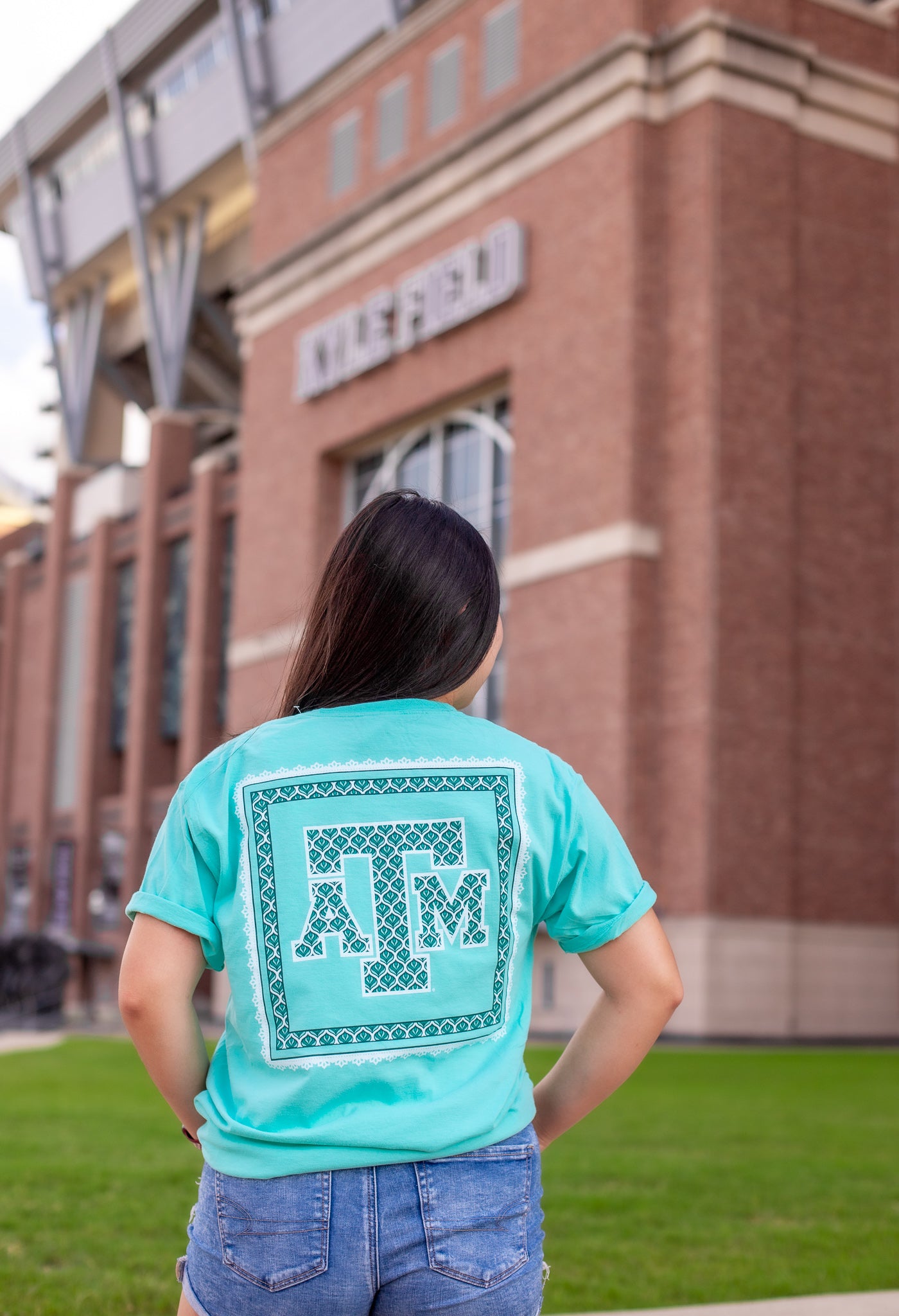 Texas A&M Patterned Lace T-Shirt