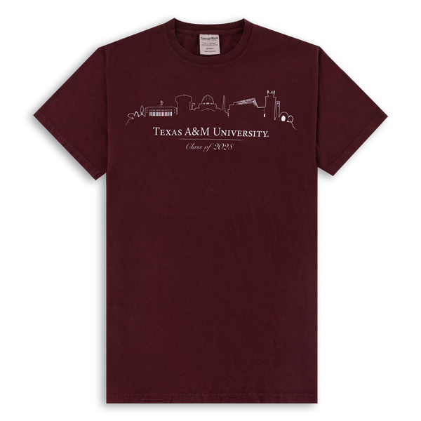 Texas A&M Skyline Grandpa T-Shirt L / GDH100 Maroon