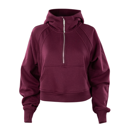 Maroon half zip best sale